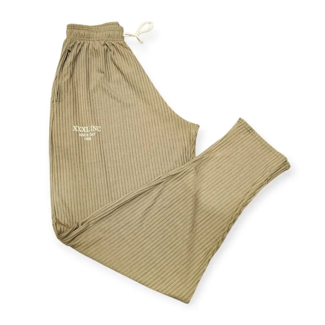XL)Explosive XXXL 밴딩 조거 팬츠 스트라이프 카키 츄리닝 상품이미지1