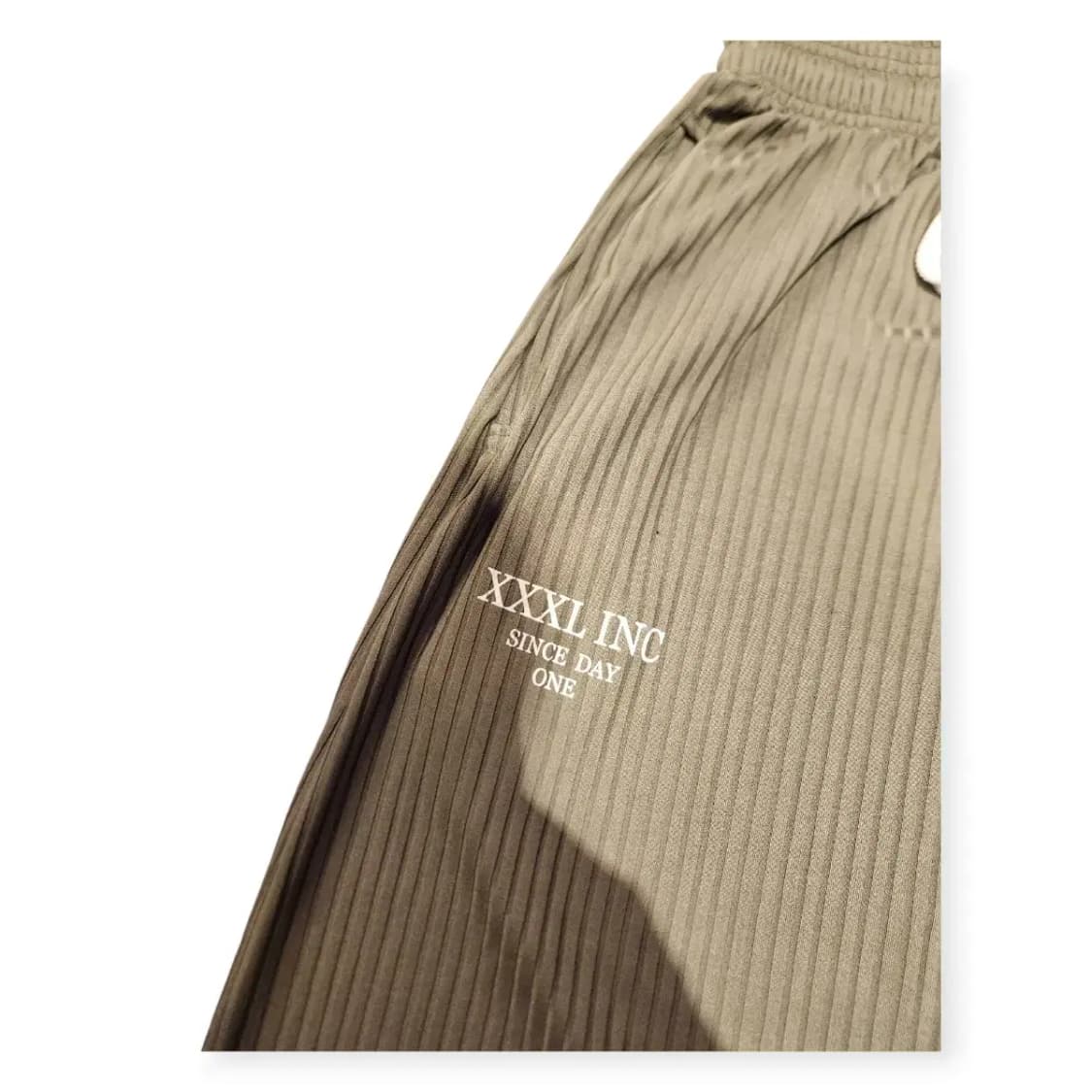 XL)Explosive XXXL 밴딩 조거 팬츠 스트라이프 카키 츄리닝 상품이미지4