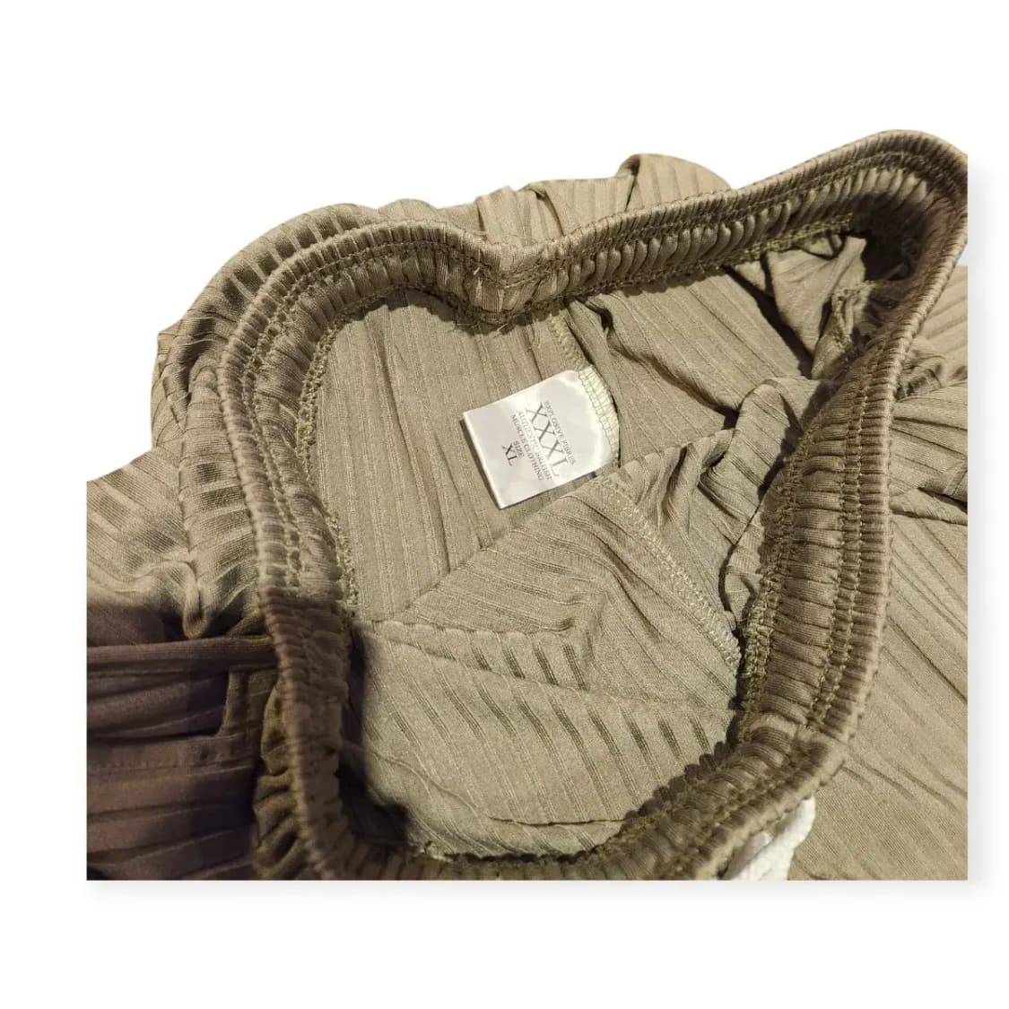 XL)Explosive XXXL 밴딩 조거 팬츠 스트라이프 카키 츄리닝 상품이미지5