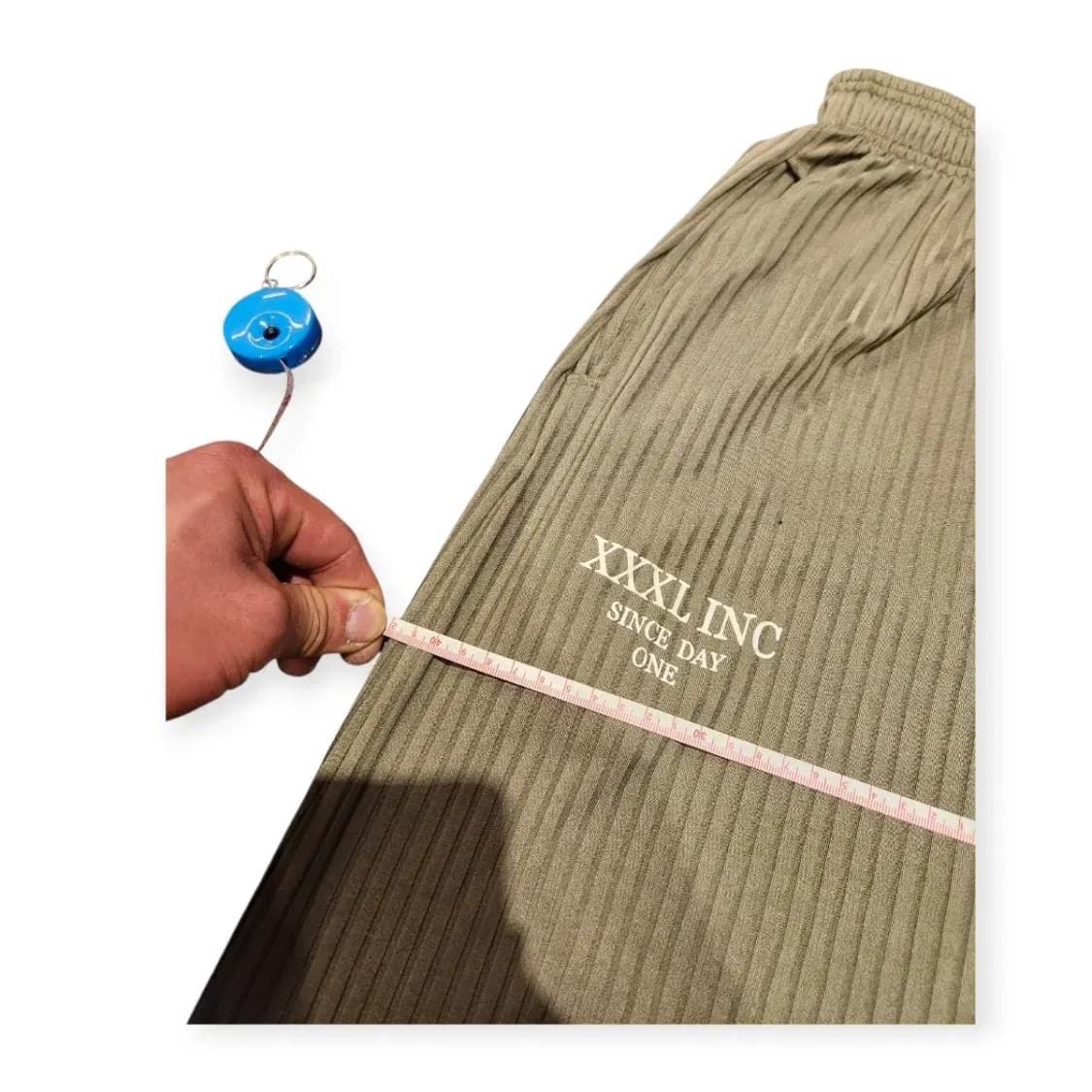 XL)Explosive XXXL 밴딩 조거 팬츠 스트라이프 카키 츄리닝 상품이미지6