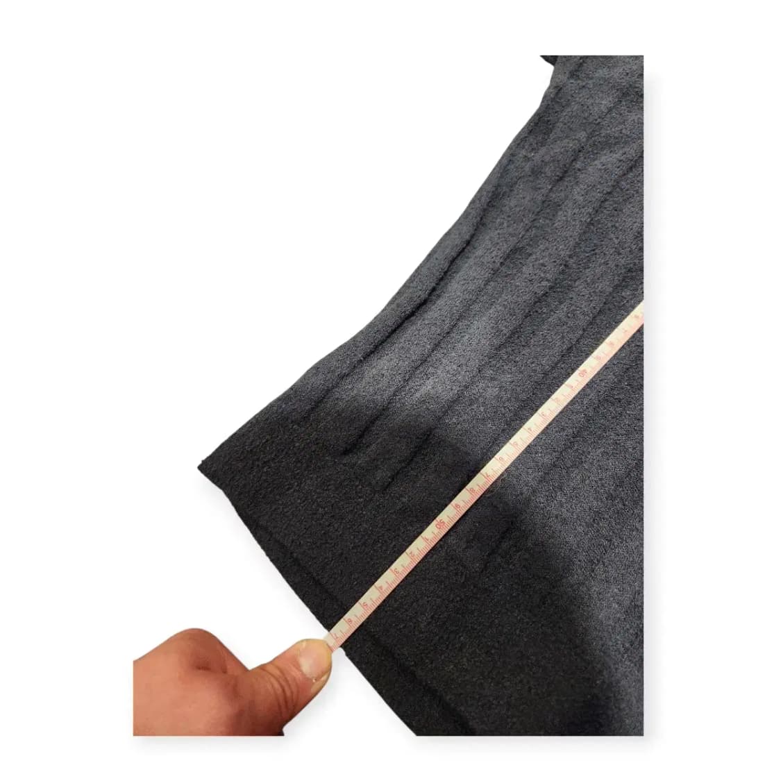 M)골지 반팔 머슬핏 카라넥 니트 블랙 상품이미지3