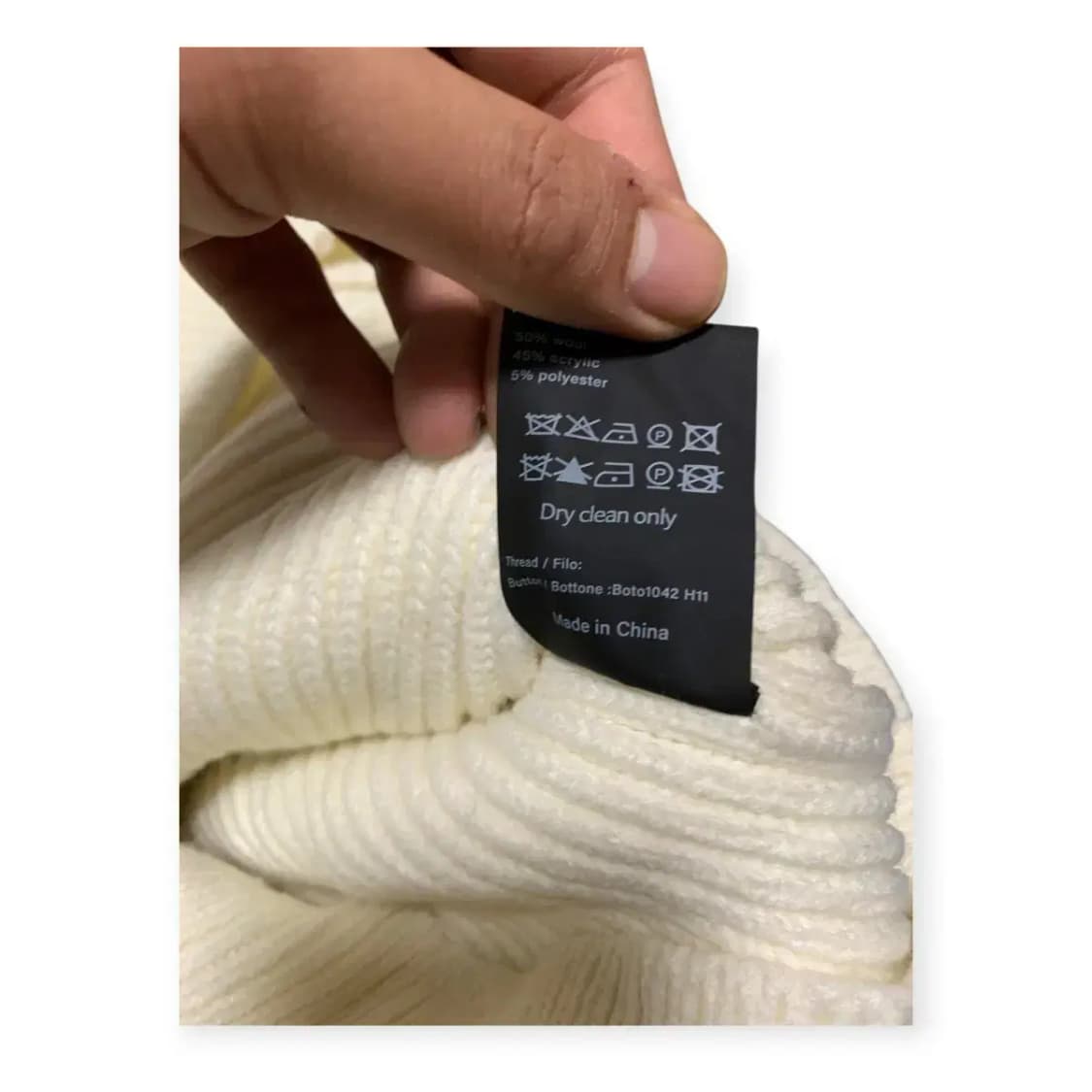 L)mood 숄카라가디건 숄칼라 가디건 아이보리 상품이미지7