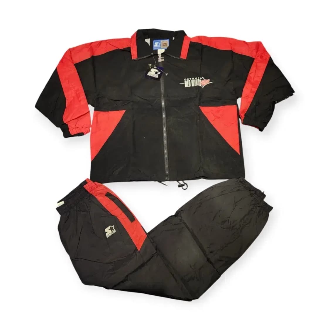 M)90s 스타터 NHL 디트로이트 레드윙스 트레이닝 세트 상품이미지1