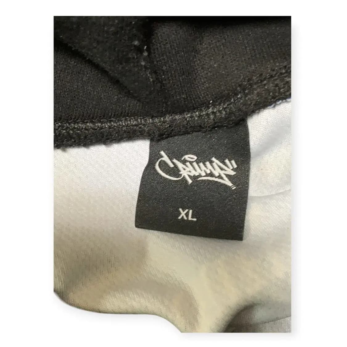 XL)크럼프 X 나인티플러스 인터갱스터 레이어드 후드 저지 블루 블랙 상품이미지6