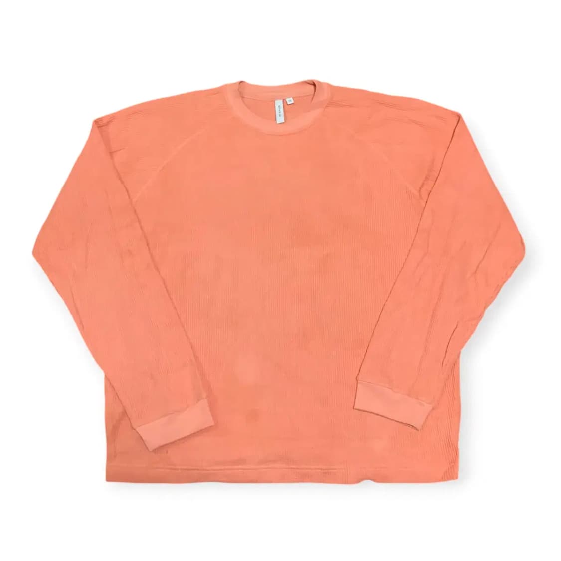 3size)Seasun 시선 와플 니트 긴팔 티셔츠 코랄 상품이미지1