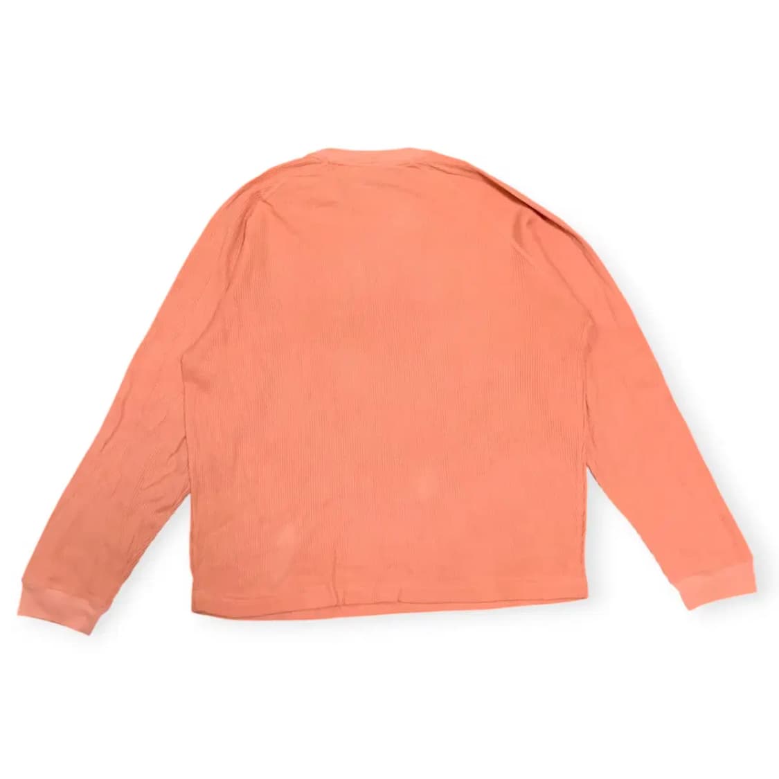 3size)Seasun 시선 와플 니트 긴팔 티셔츠 코랄 상품이미지2