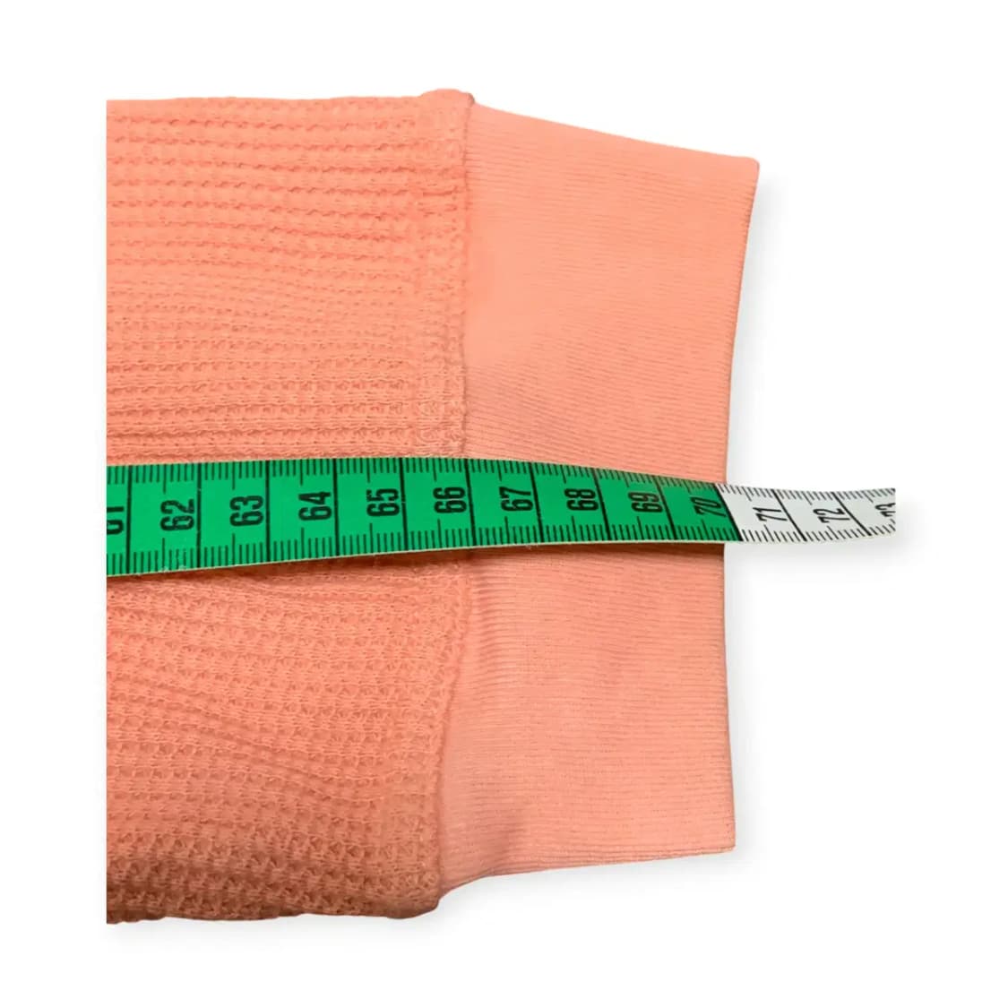 3size)Seasun 시선 와플 니트 긴팔 티셔츠 코랄 상품이미지7