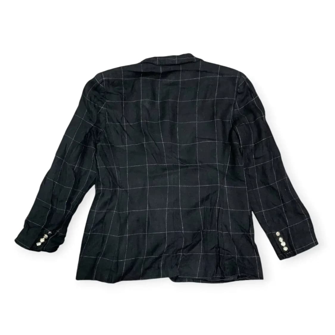 US14,77~88)로렌 랄프로렌 블랙/화이트 체크무늬 블레이저 상품이미지2
