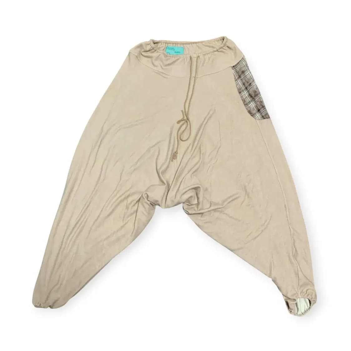 L)와이쏘씨리얼즈 베이지 체크 포켓 하렘팬츠 할렘팬츠 항아리바지 벌룬팬츠 상품이미지1