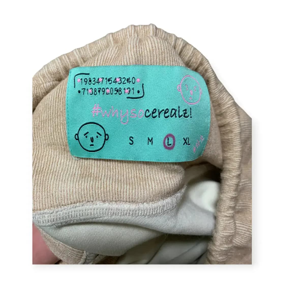 L)와이쏘씨리얼즈 베이지 체크 포켓 하렘팬츠 할렘팬츠 항아리바지 벌룬팬츠 상품이미지3