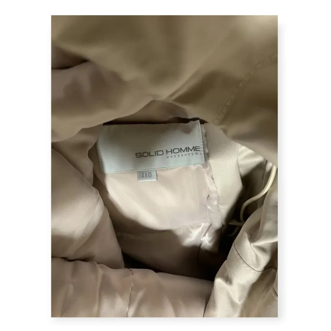 110)솔리드옴므 우영미 여성 아이보리 패딩자켓 상품이미지4