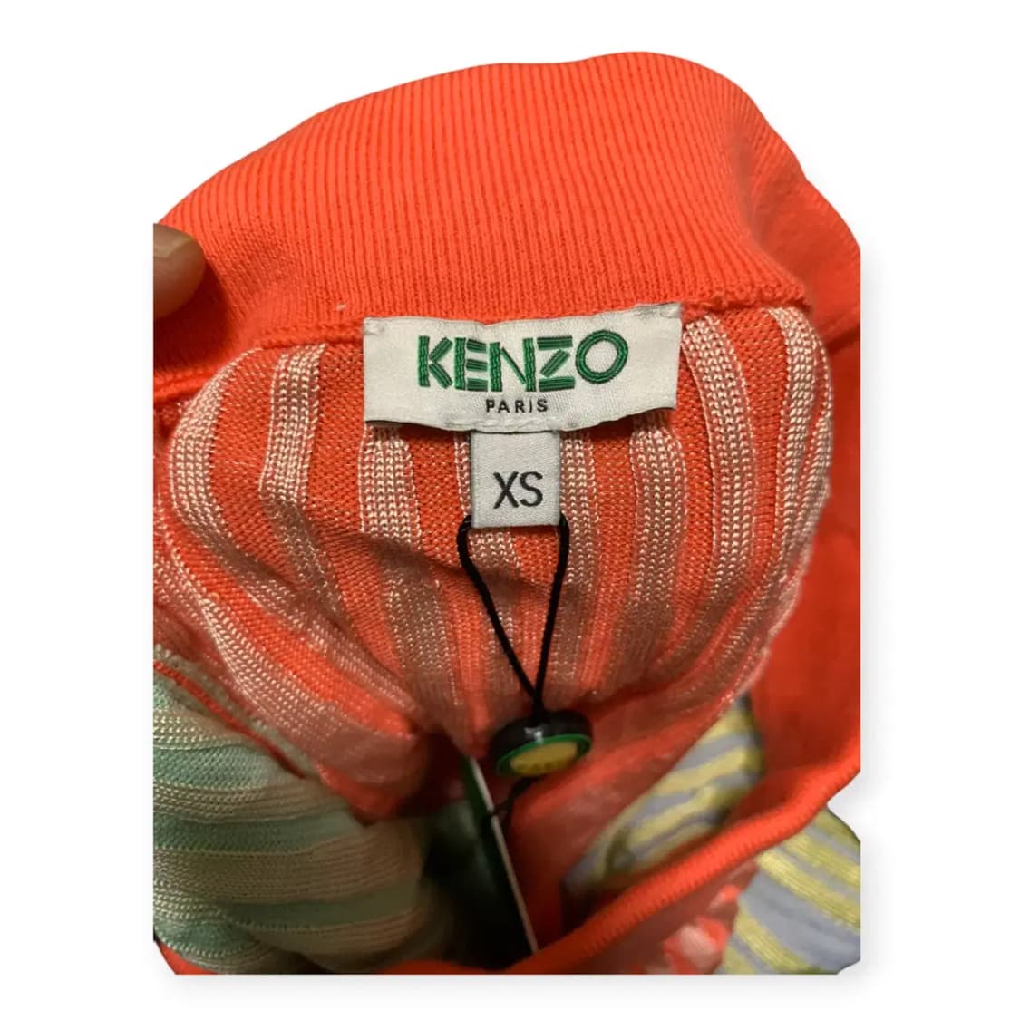 XS)겐조 KENZO Paris 멀티컬러 플리츠 밴딩 스커트 택O 상품이미지3