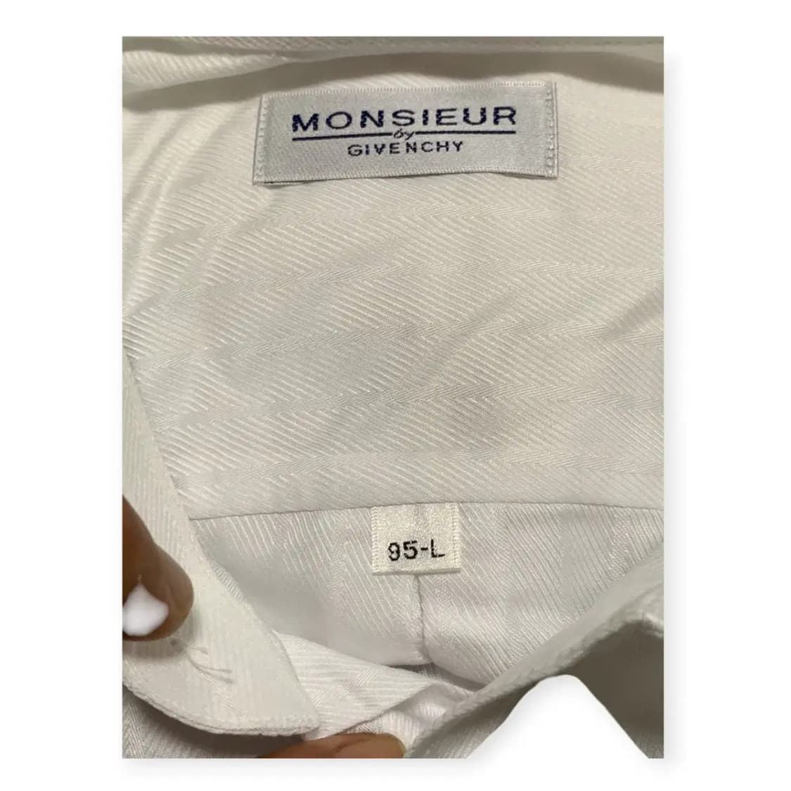 95,L)지방시 GIVENCHY 화이트 와이셔츠 택O 흰색셔츠 명품셔츠 상품이미지5
