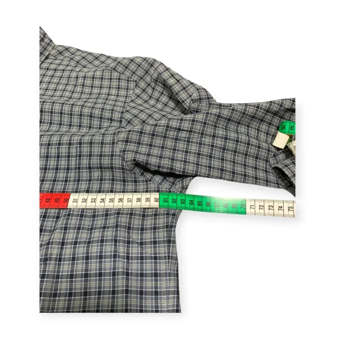 110)YSL 입생로랑 블루 체크셔츠 생로랑셔츠 입생로랑110 와이셔츠 상품이미지7