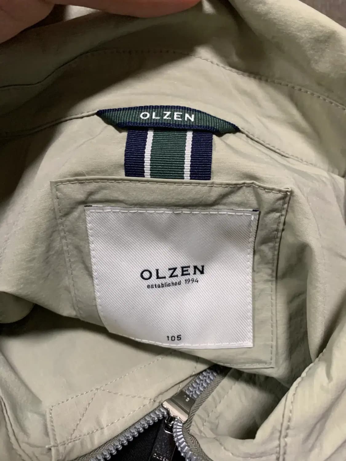 105)올젠 OLZEN 쉘 윈드브레이커 자켓 우븐자켓 바람막이 자켓 상품이미지3