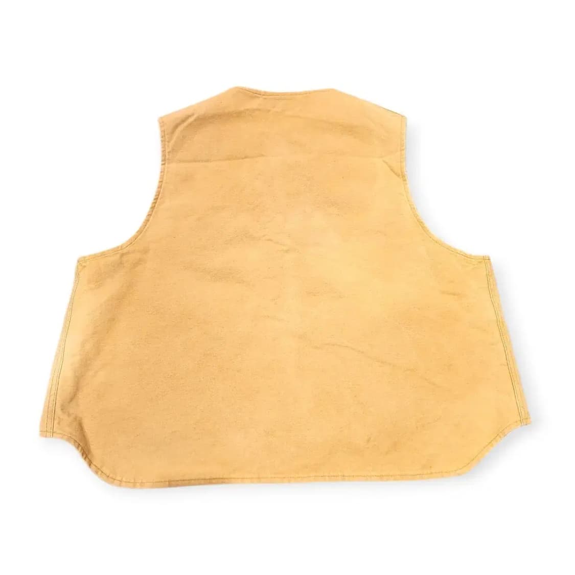 XL)90s 칼하트 브라운 양털 안감 오버핏 카멜 조끼 베스트 쪼끼 집업 상품이미지2