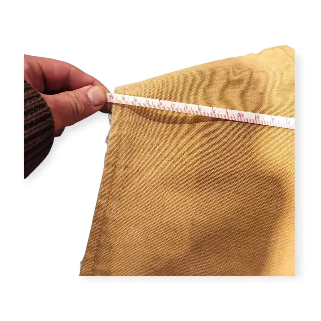 XL)90s 칼하트 브라운 양털 안감 오버핏 카멜 조끼 베스트 쪼끼 집업 상품이미지5