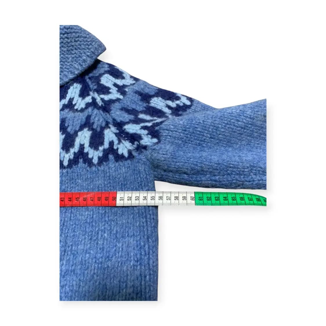 L)니트집업 스카이그린 윈터 코위찬 가디건 울가디건 스웨터 상품이미지4