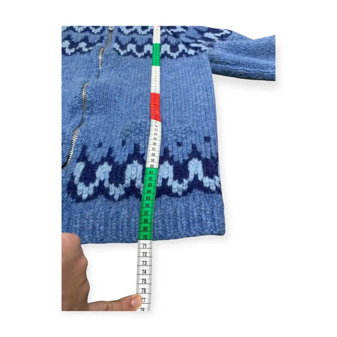 L)니트집업 스카이그린 윈터 코위찬 가디건 울가디건 스웨터 상품이미지6