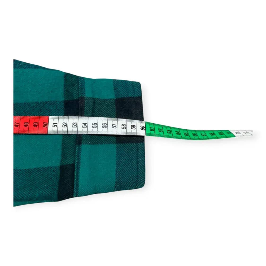 XL)팀버랜드 오버핏 타탄체크 그린 누빔 집업 포켓 셔츠 상품이미지9