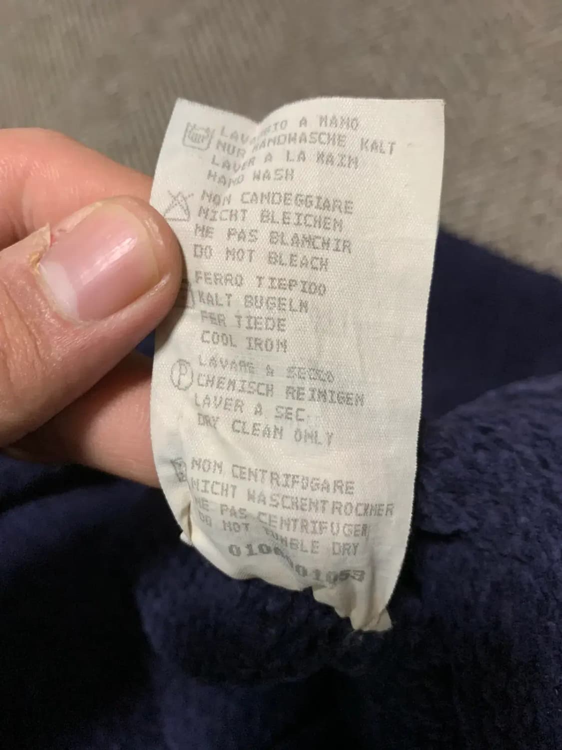 M)스톤아일랜드 네이비 니트 긴팔티셔츠 울니트 스웨터 남색 니트 상품이미지7