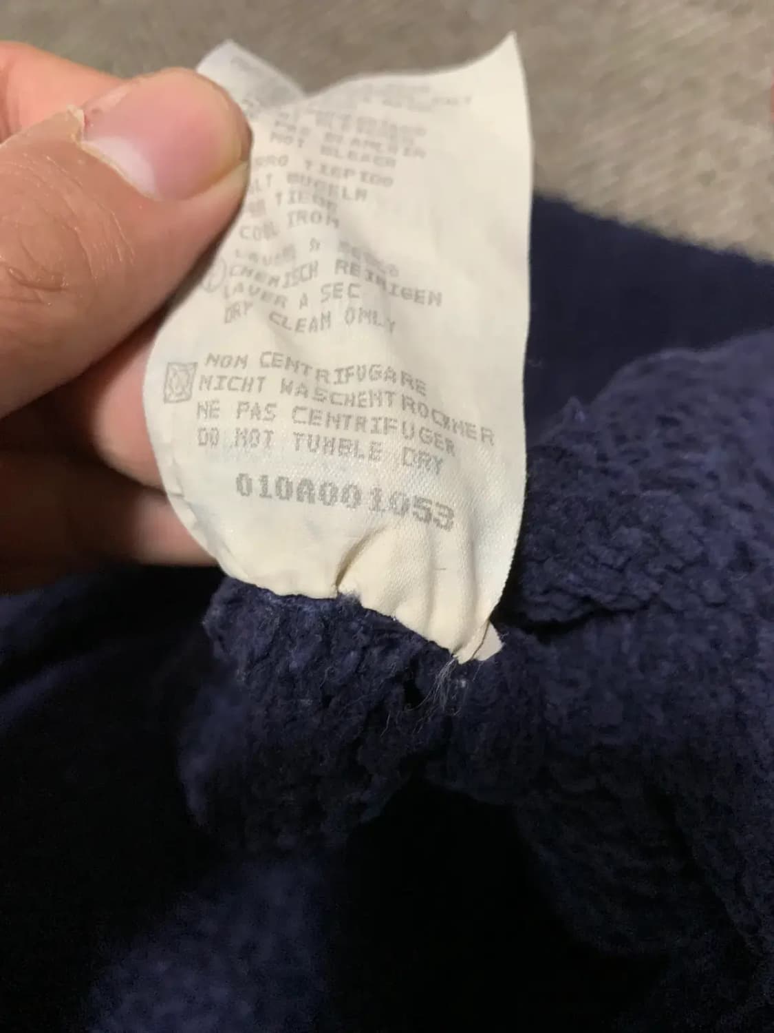 M)스톤아일랜드 네이비 니트 긴팔티셔츠 울니트 스웨터 남색 니트 상품이미지8