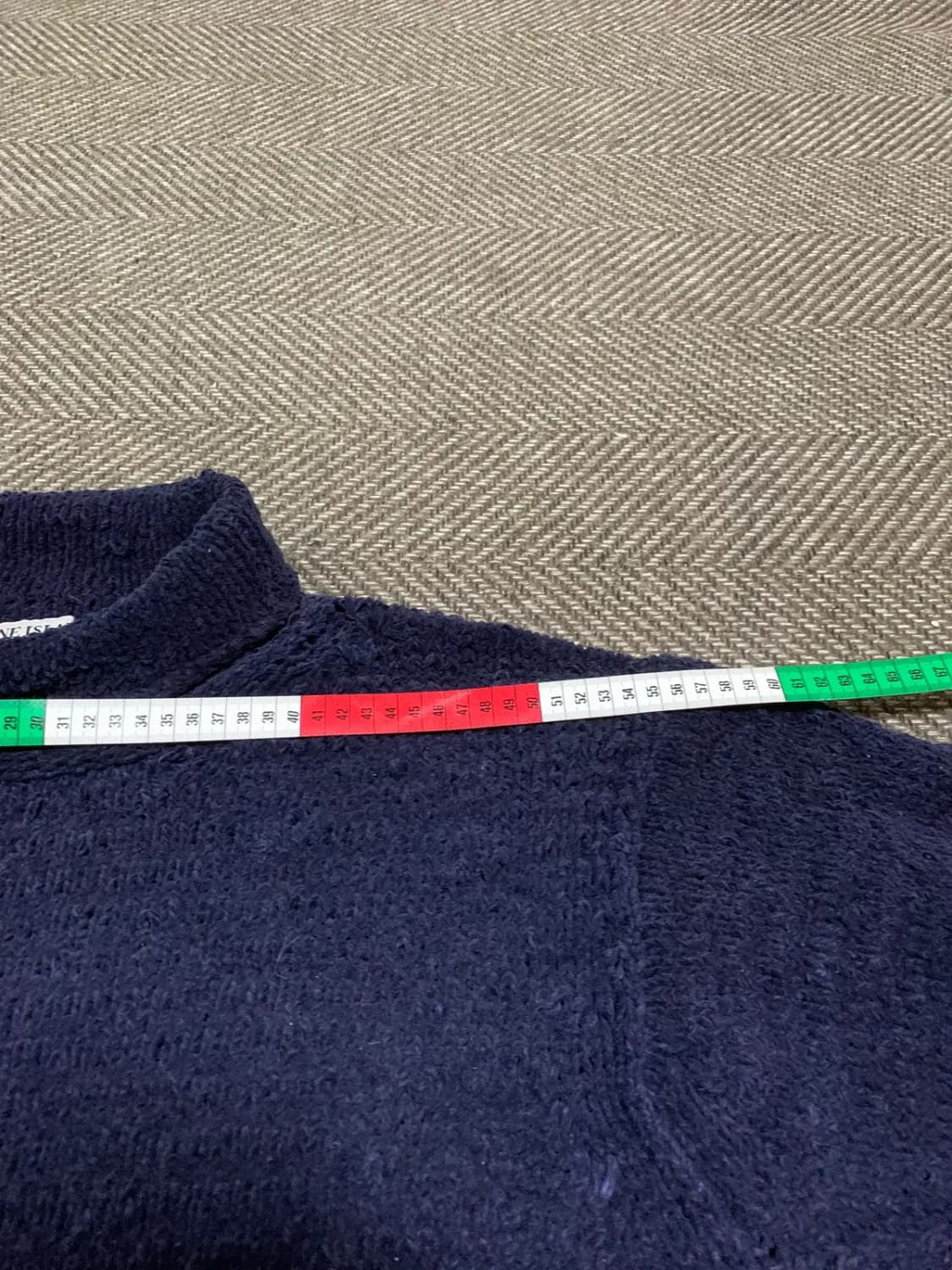 M)스톤아일랜드 네이비 니트 긴팔티셔츠 울니트 스웨터 남색 니트 상품이미지9