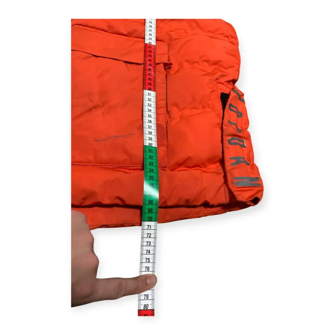 2XL)조던 오렌지 경량 조끼패딩 점프맨 얇은 쪼끼 베스트 주황색 상품이미지10
