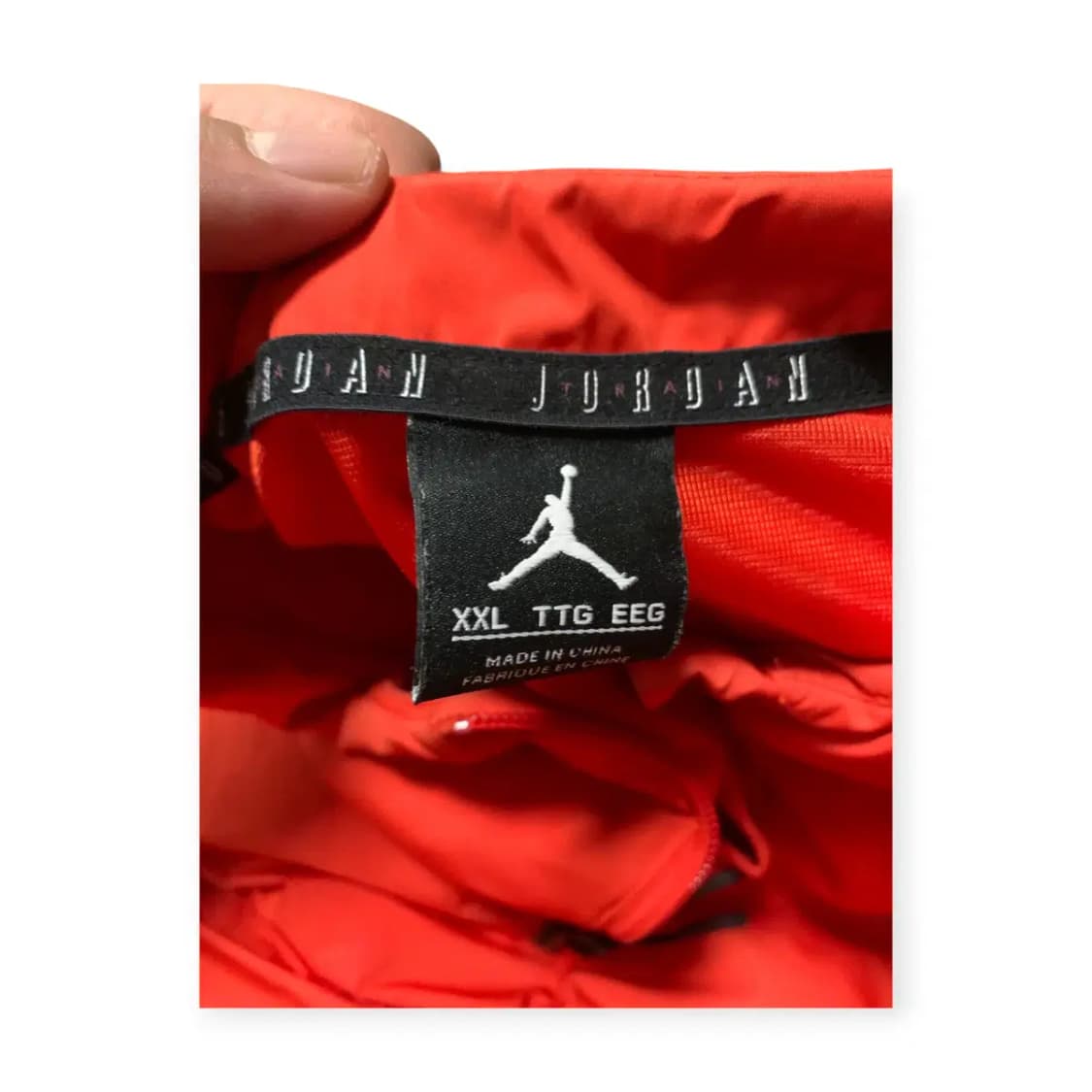 2XL)조던 오렌지 경량 조끼패딩 점프맨 얇은 쪼끼 베스트 주황색 상품이미지4