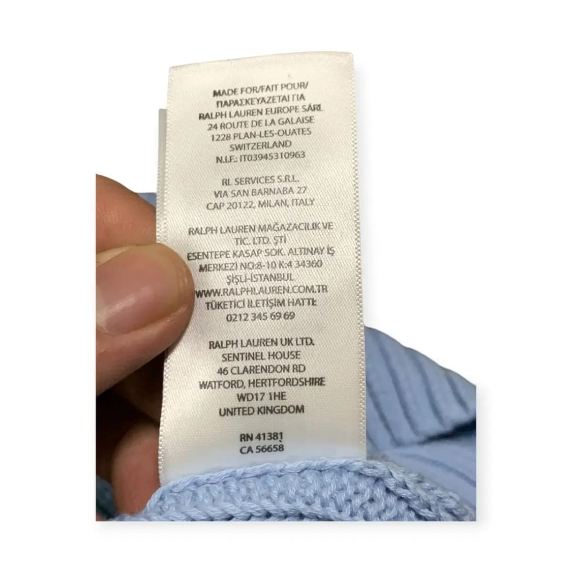 XL)폴로 랄프로렌 스카이블루 하늘색 꽈배기 니트 반팔티셔츠 상품이미지7