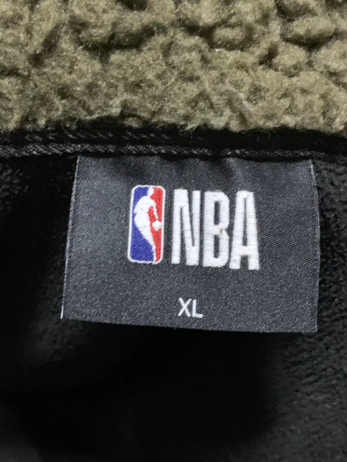 XL)NBA 레이커스 양털 후리스 베스트 집업 조끼 카키 쪼끼 상품이미지6