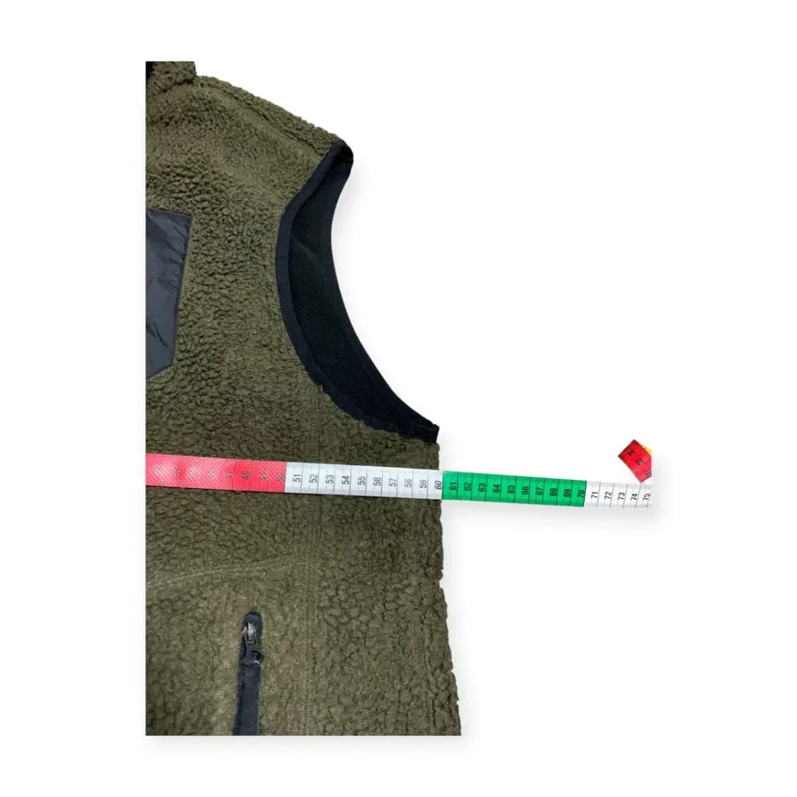 XL)NBA 레이커스 양털 후리스 베스트 집업 조끼 카키 쪼끼 상품이미지8