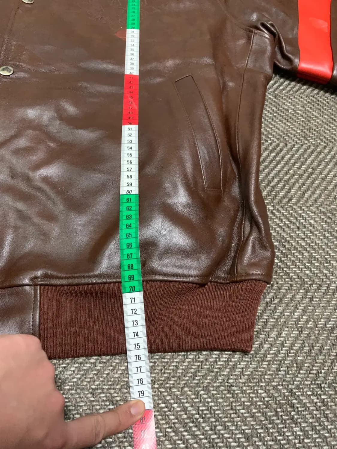 3XL)아비렉스 AVIREX 가죽자켓 리얼레더 브라운레더 갈색 레더자켓 상품이미지10