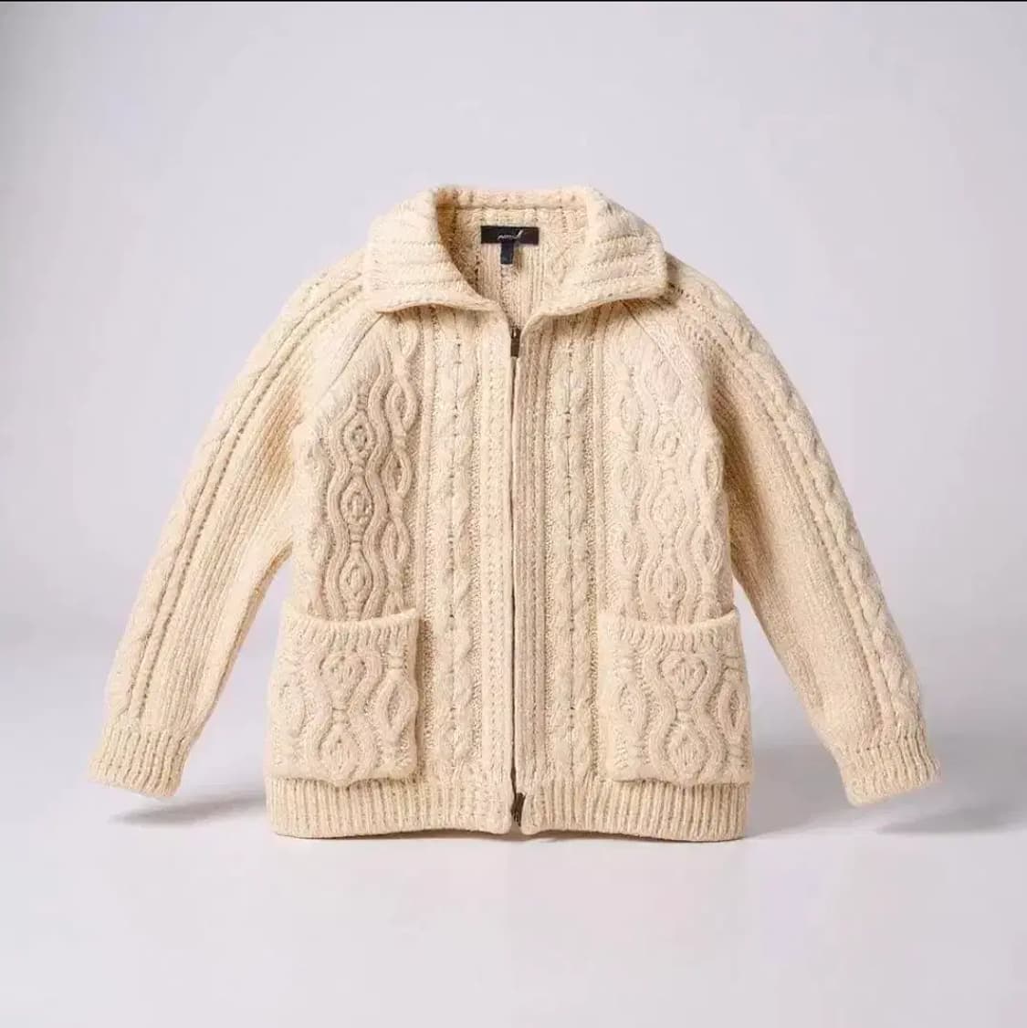 L,XL)니트 집업 슬림핏 가디건 공용 4컬러 블랙/아이보리/브라운/그린 상품이미지1