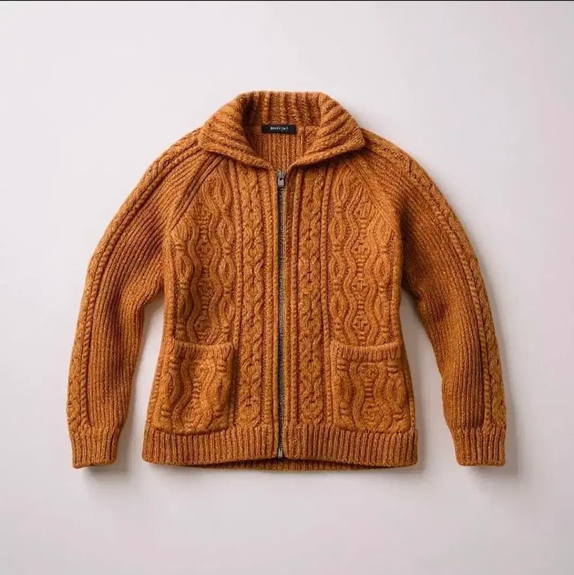 L,XL)니트 집업 슬림핏 가디건 공용 4컬러 블랙/아이보리/브라운/그린 상품이미지4