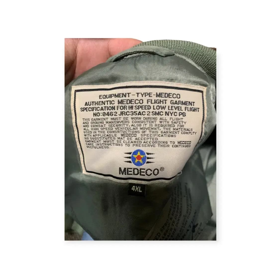 4XL)MEDECO 빈티지 밀리터리 항공 MA-1 패치 봄버 자켓 상품이미지7