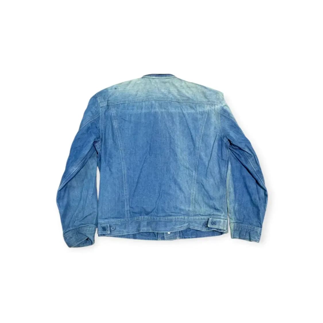 100)혼다 데상트 HONDA 데님 트러커 자켓 코듀로이 카라넥 체크안감 상품이미지2