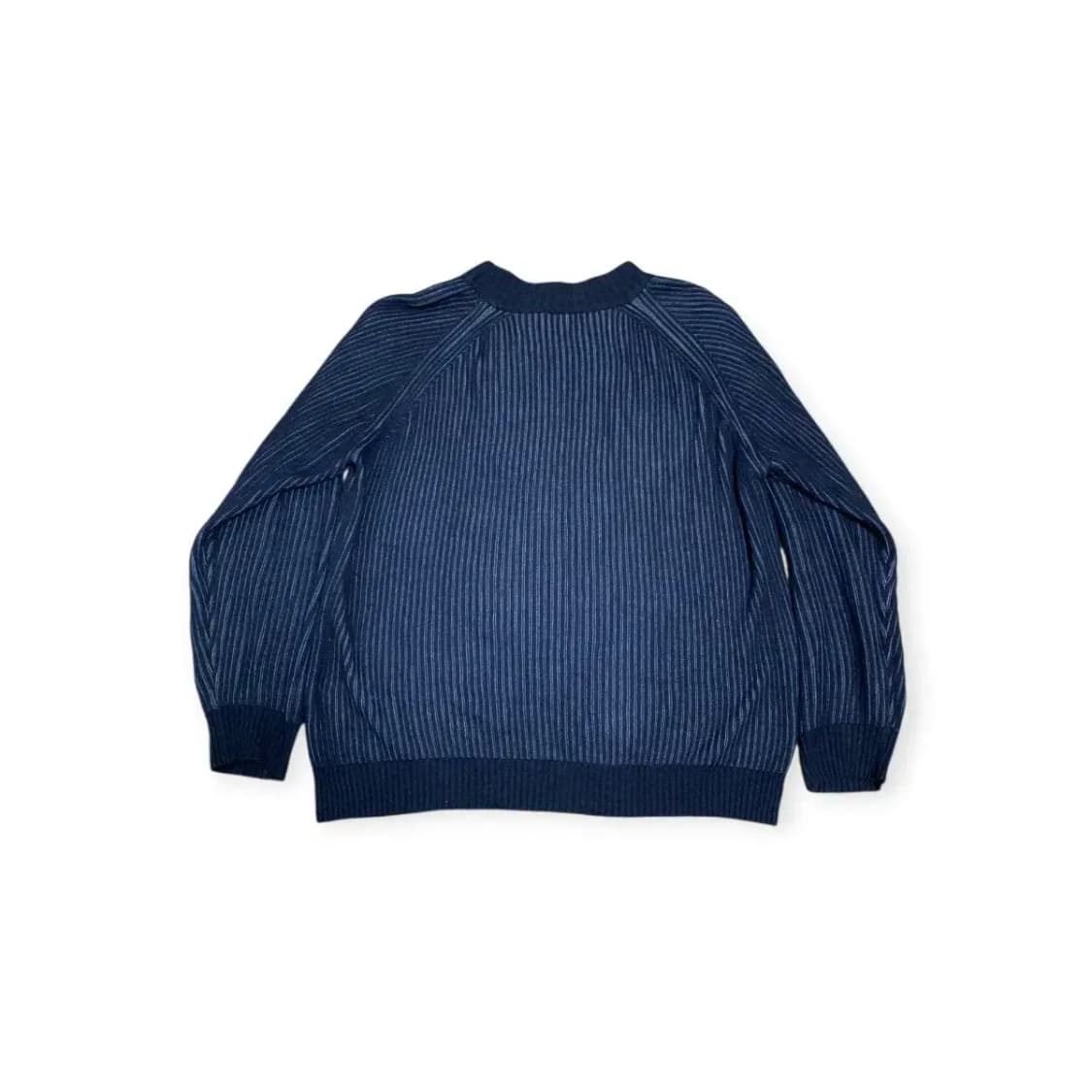 XL)페레가모 네이비 스트라이프 니트 집업 가디건 상품이미지2