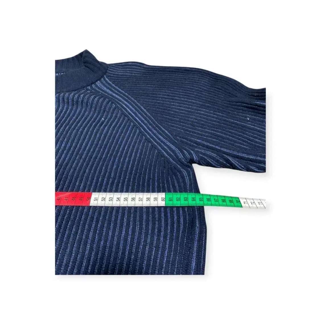 XL)페레가모 네이비 스트라이프 니트 집업 가디건 상품이미지7