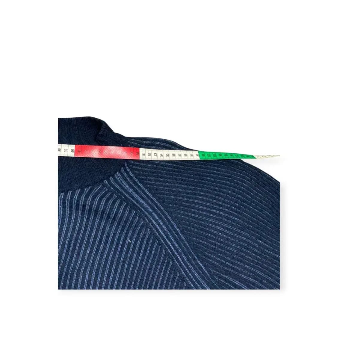 XL)페레가모 네이비 스트라이프 니트 집업 가디건 상품이미지8