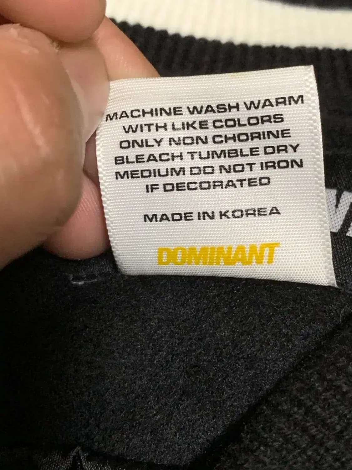 L)DOMINANT 도미넌트 블랙 화이트 스타디움 자켓 야구잠바 바시티 상품이미지10