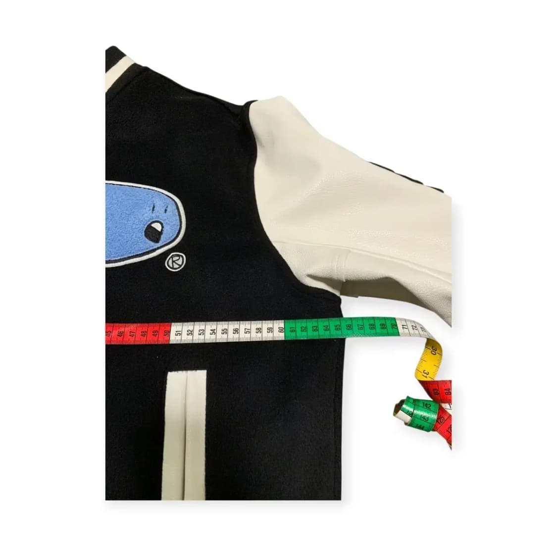 L)DOMINANT 도미넌트 블랙 화이트 스타디움 자켓 야구잠바 바시티 상품이미지3