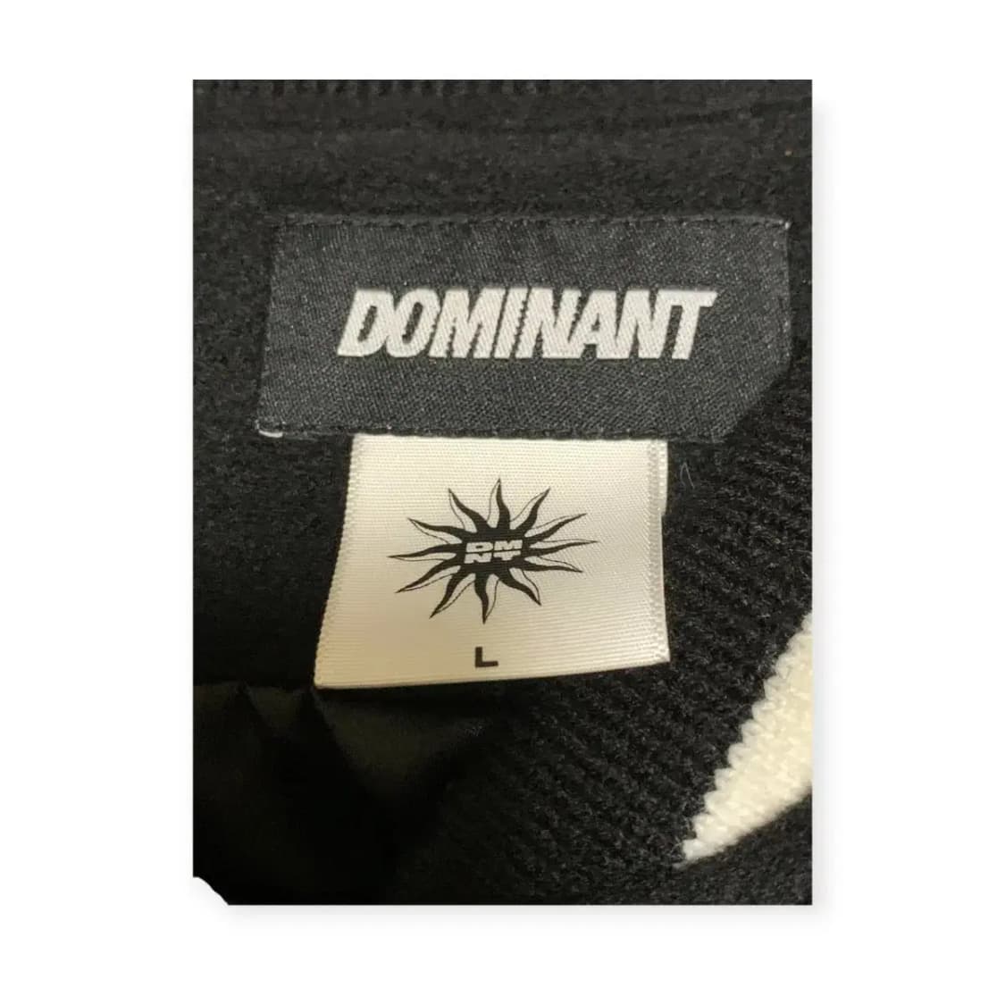 L)DOMINANT 도미넌트 블랙 화이트 스타디움 자켓 야구잠바 바시티 상품이미지7