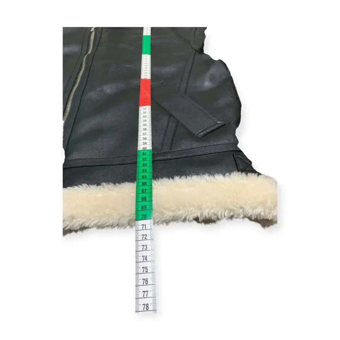 XL)지오다노 블랙 무스탕 가죽 자켓 새것 택O 상품이미지5