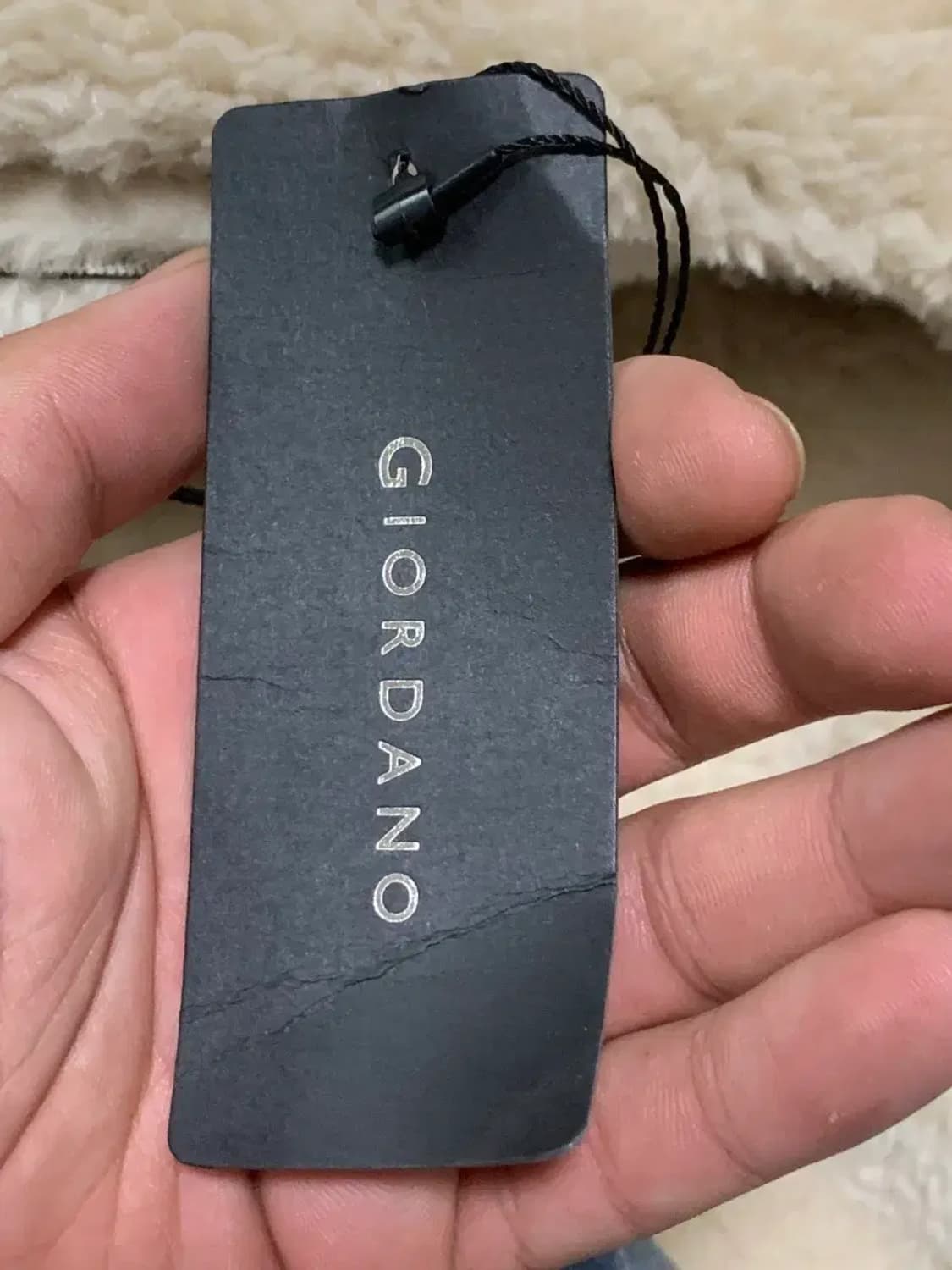 XL)지오다노 블랙 무스탕 가죽 자켓 새것 택O 상품이미지7