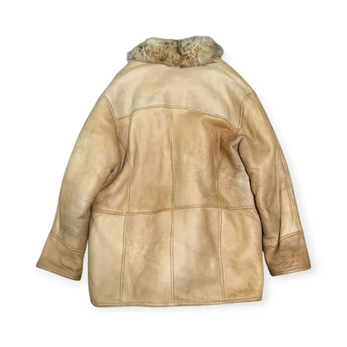 100)YSL 입생로랑 퍼 카라 리얼레더 무스탕 가죽 자켓 양가죽자켓 상품이미지2