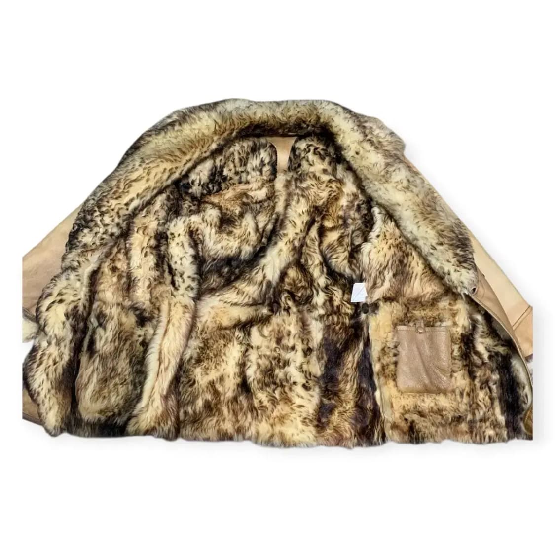 100)YSL 입생로랑 퍼 카라 리얼레더 무스탕 가죽 자켓 양가죽자켓 상품이미지3