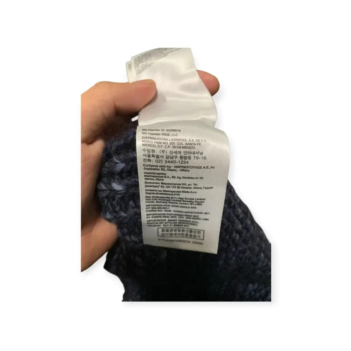 GAP 울 목도리 블루 스카이블루 머플러 상품이미지7