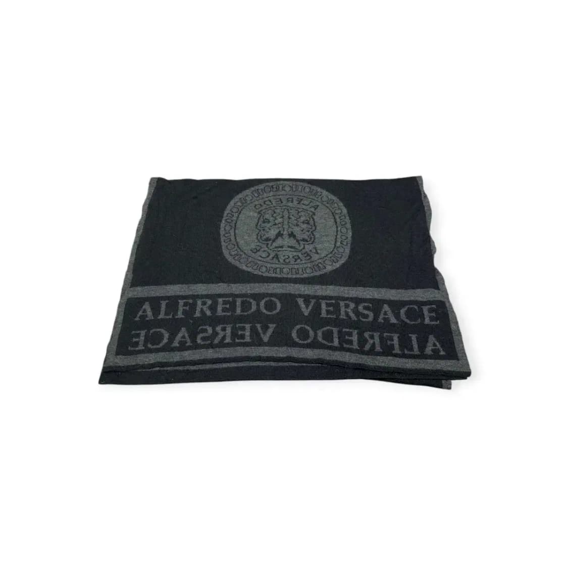 알프레도 베르사체 ALFREDO VERSACE 목도리 머플러 그레이 블랙 상품이미지1