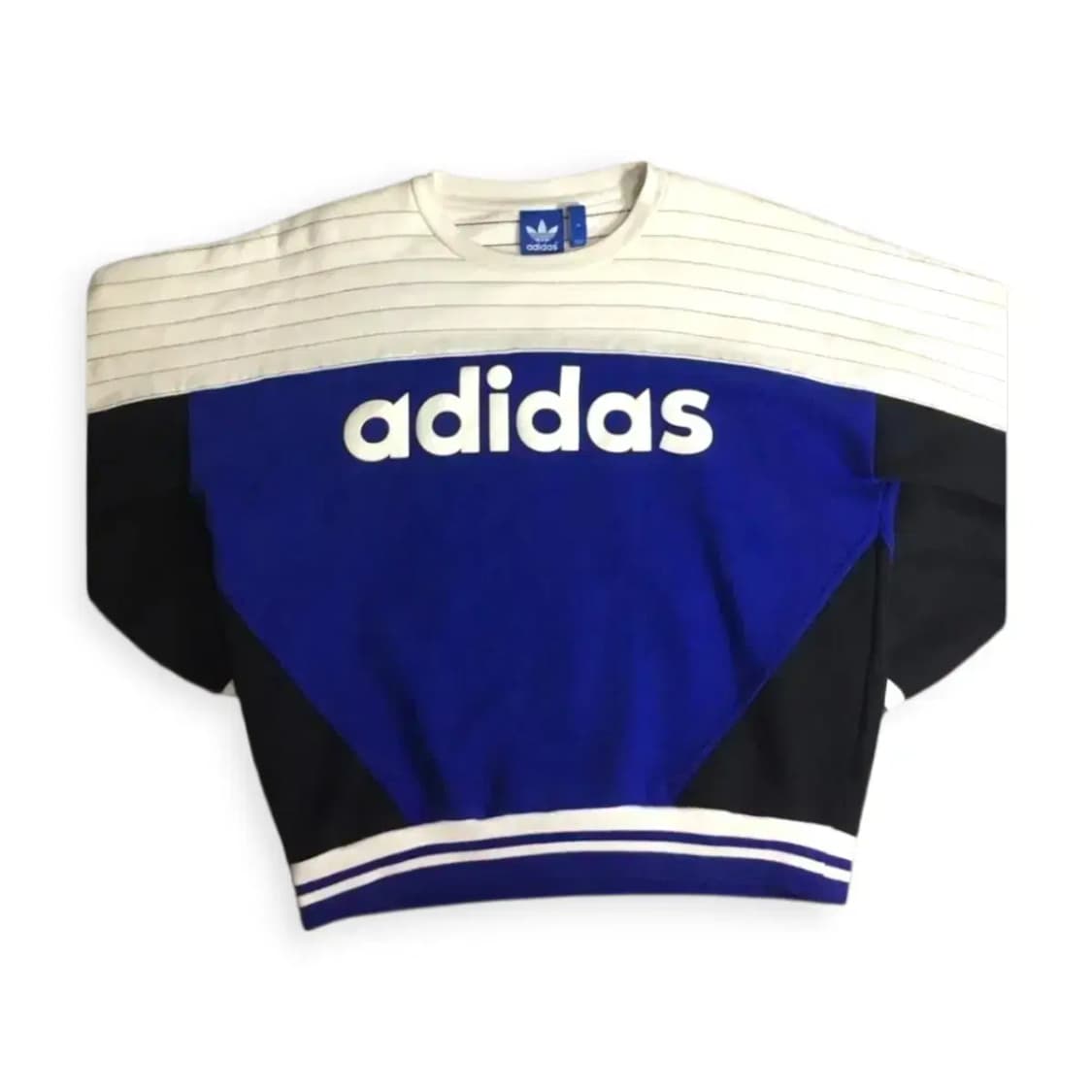 105)아디다스 니고 블락드 25주년 블루 배색 맨투맨 티셔츠 상품이미지1